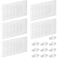 Dadabig 5 Piezas de Divisor de Acuario Rejilla de Plástico para Acuario Separador de Bandeja para Peces con Clips de…